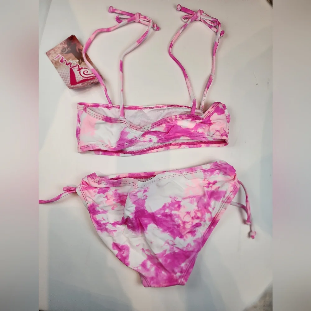 Kani Surf Girls Pink Tie-Dye Bikini Set‎ 381 Size 10
